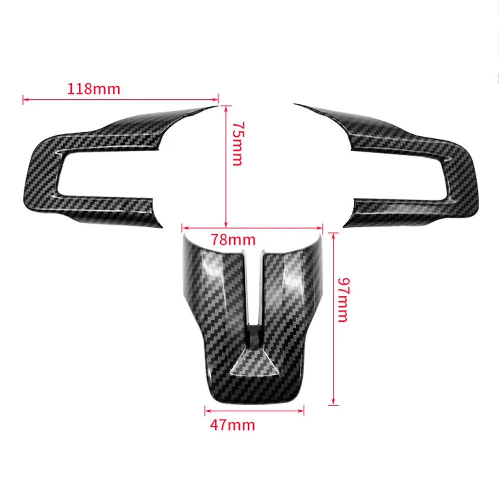 Ford Mustang 2015-2023 Steering Wheel Button Frame Cover Trim Interior Car Accessories