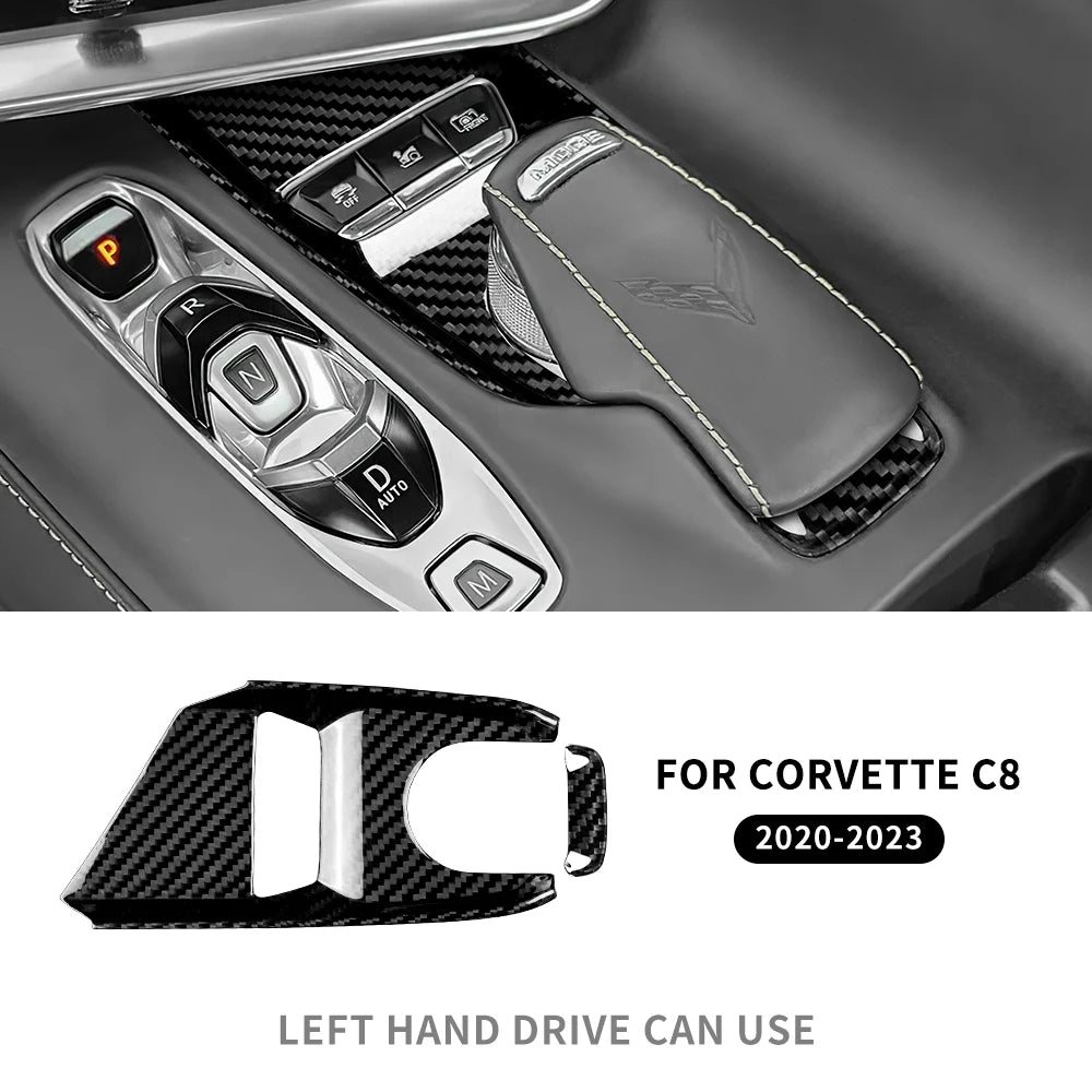 Real Carbon Fiber (Hard) For Chevrolet Corvette C8 Center Control Button Panel