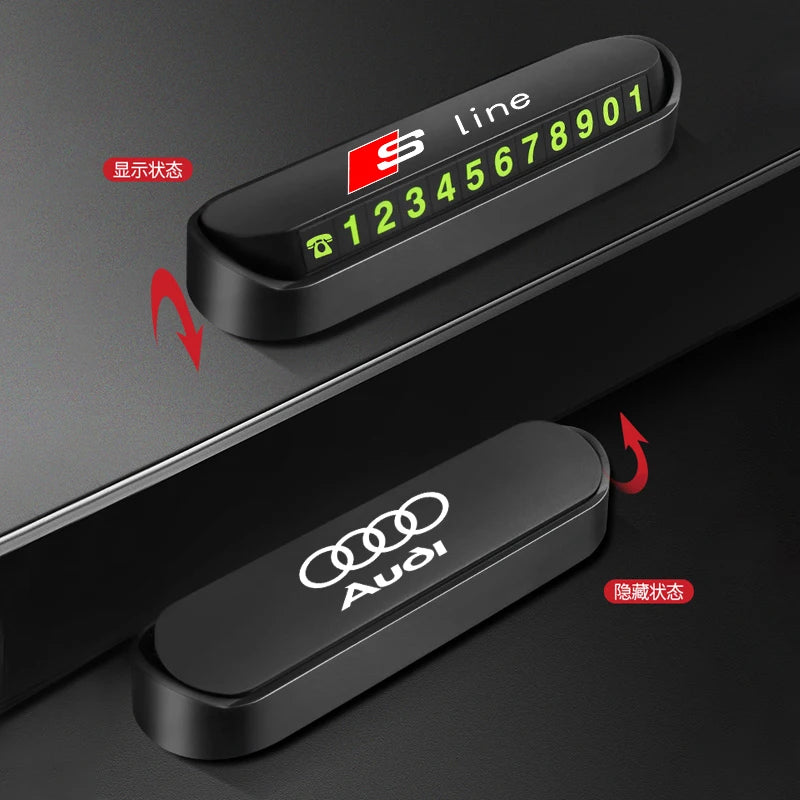 Car Parking Contact Number Plate Move Car Contact Card For Audi