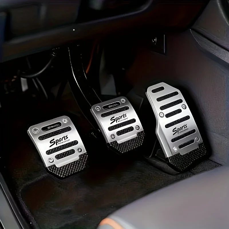 Anti-Slip Car Pedals - Ergonomically Designed, Durable, Suitable For Automatic And Manual Transmission