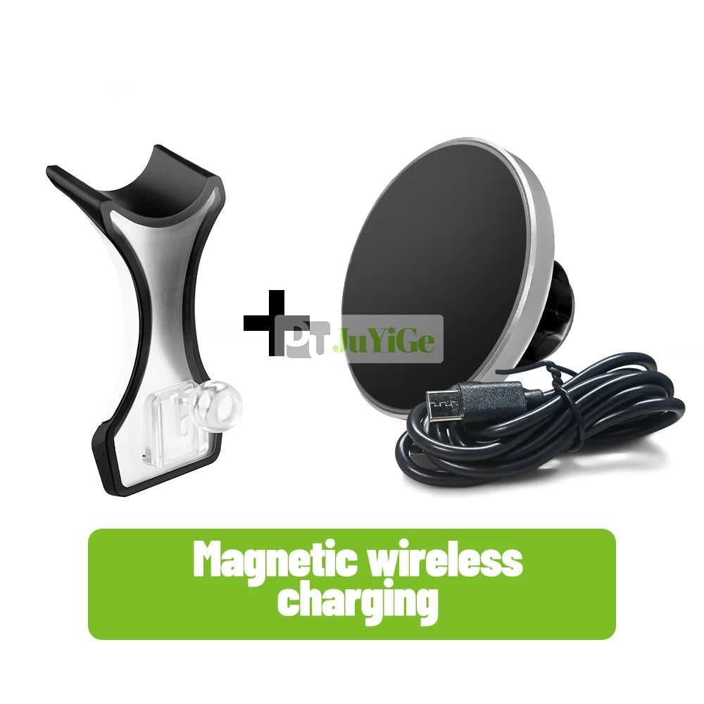 Solar Phone Holder For Mercedes Benz C Class + Wireless Charging