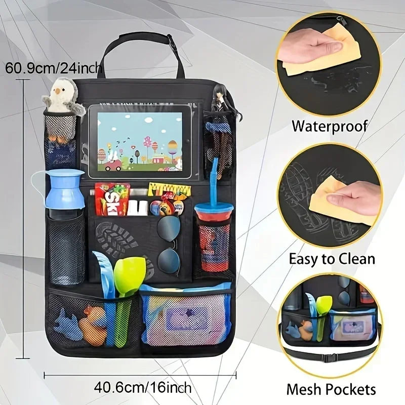 Back Seat Organizer With Tablet Holder