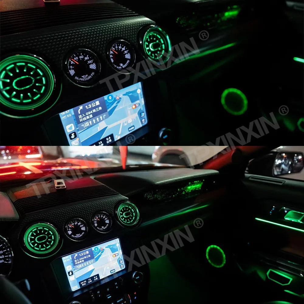 Pressure Gauge For Ford Mustang 2015~2023 Virtual Cockpit Speed Meter Dashboard Display