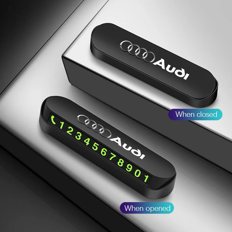 Car Parking Contact Number Plate Move Car Contact Card For Audi