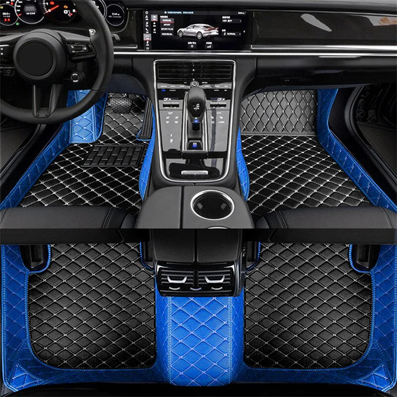 Luxury Leather Car Mat Ibiza 6J 6P MK4 Durable & Waterproof Floorboard Cover