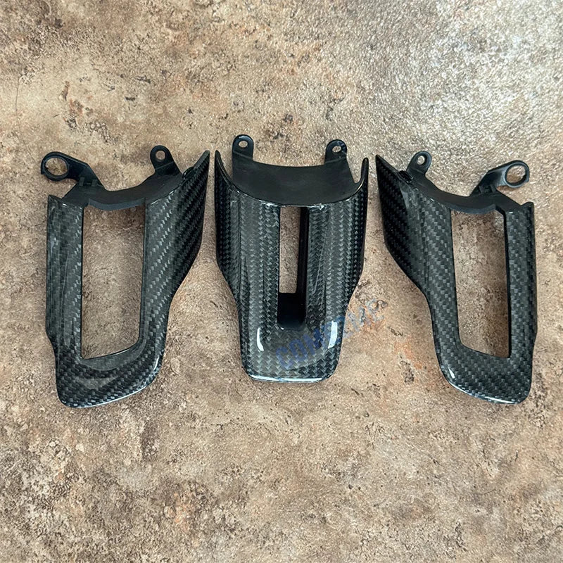 Carbon Fiber Panel Cover For Ford Mustang 2015-2023 Buttons 3-piece set