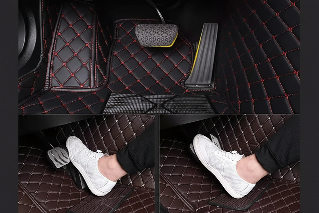 Luxury Leather Car Mat Ibiza 6J 6P MK4 Durable & Waterproof Floorboard Cover