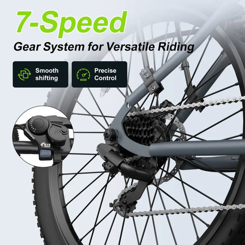 26-inch 21-speed adult E-Bike 500W motor 48V10.4AH lithium battery electric bicycle/mountain off-roader