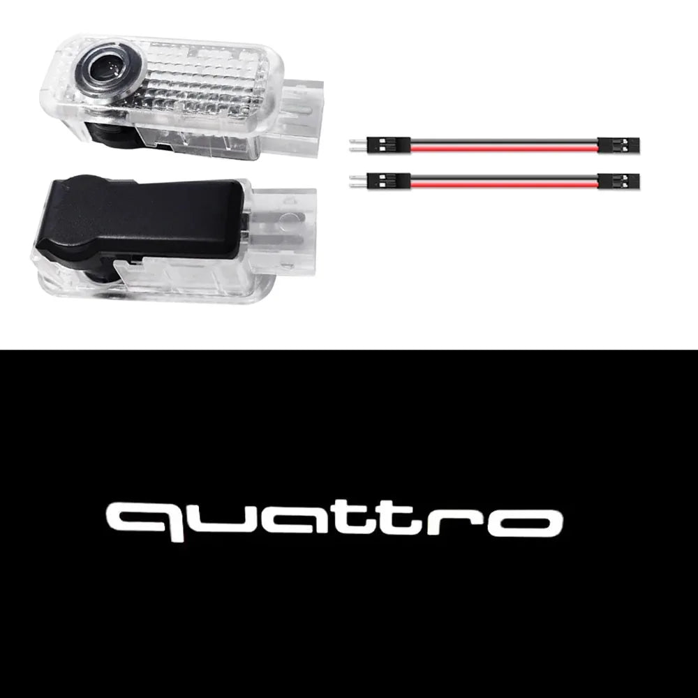 2Pcs Led Car Door Logo Light HD
