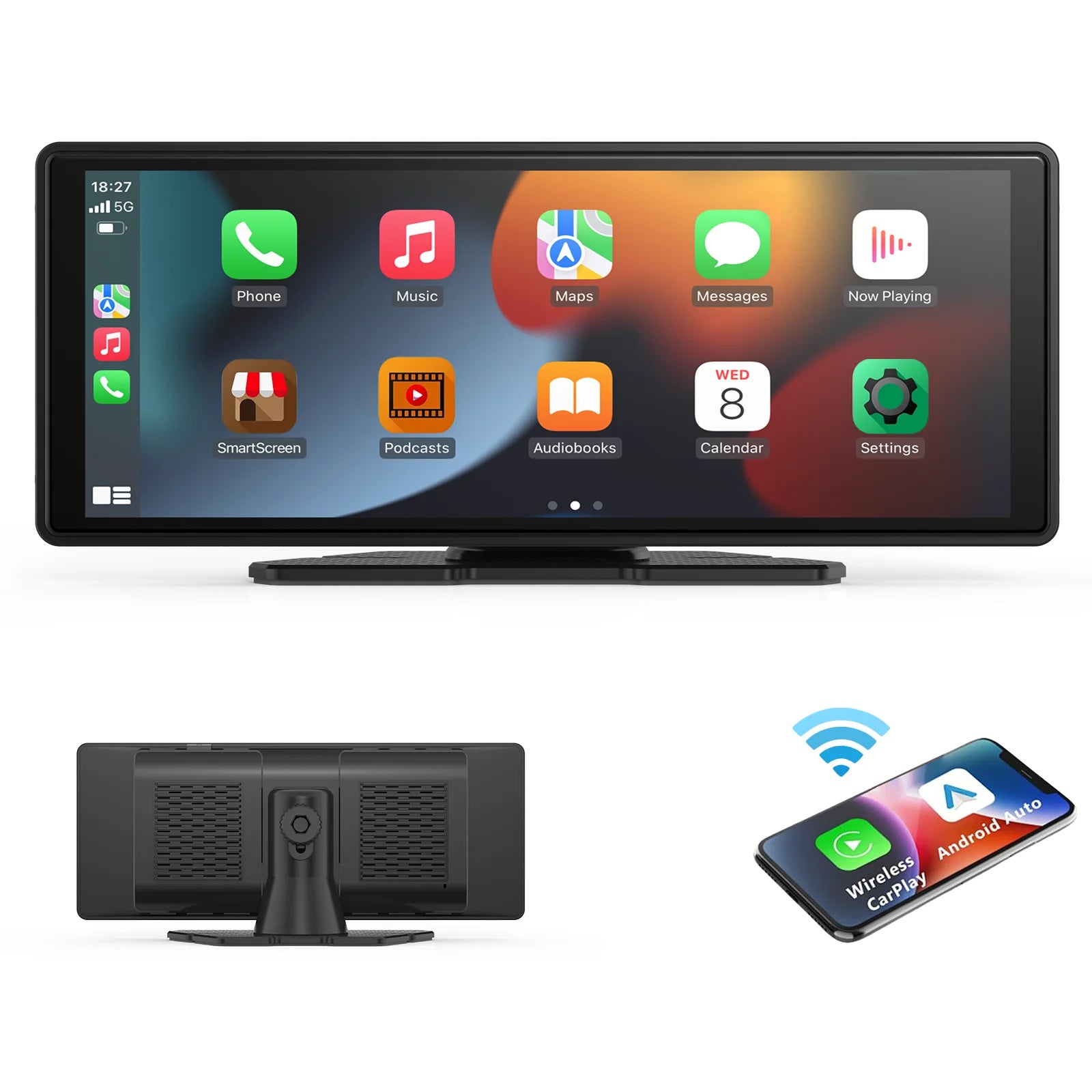 Pionray 7/9/10.26” CarPlay USB & AUX Support + Rearview Camera