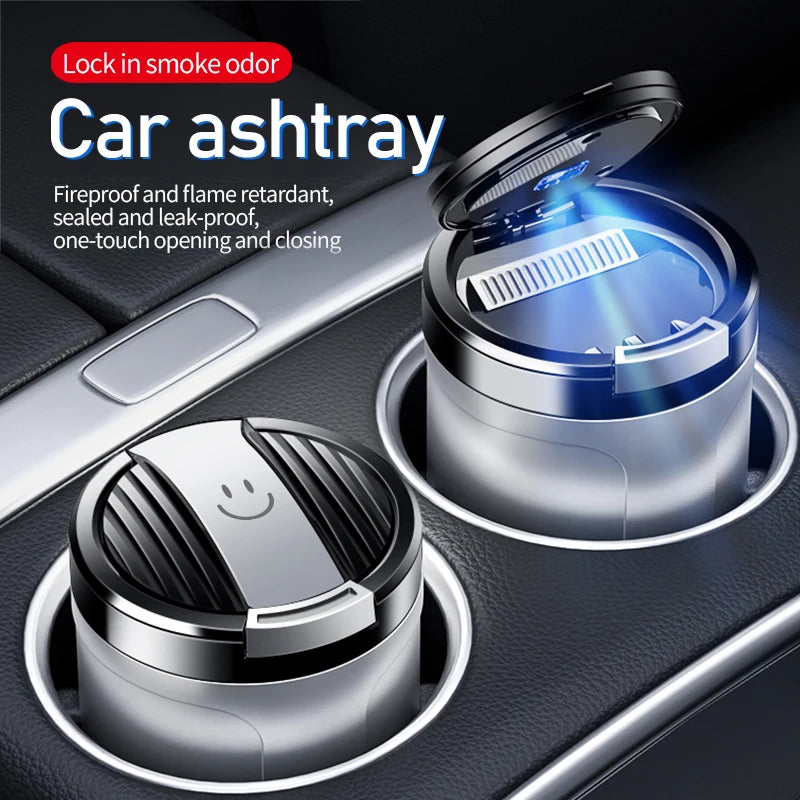 Car Ashtray With LED Lid