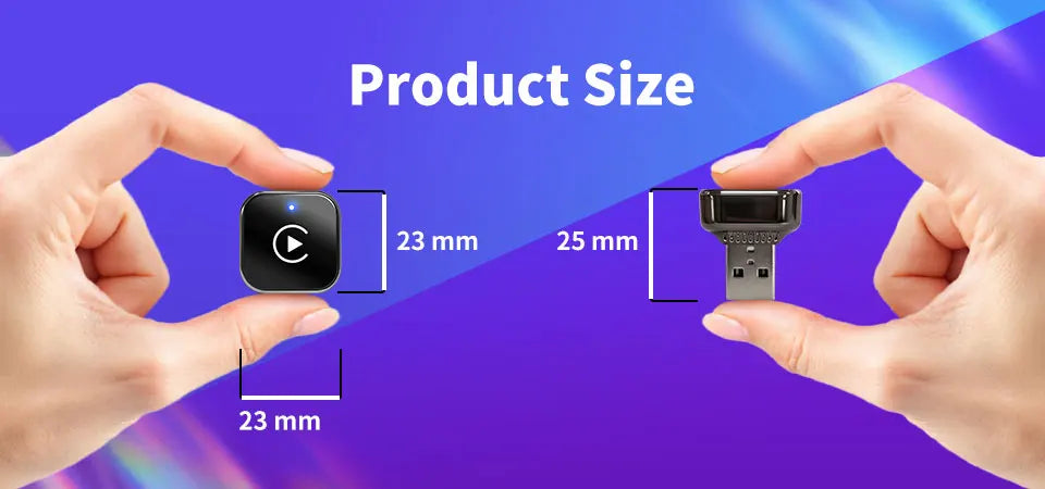 Wireless CarPlay Adapter High-Quality Smart Box 5GHz WiFi Type-C/USB Car Accessory