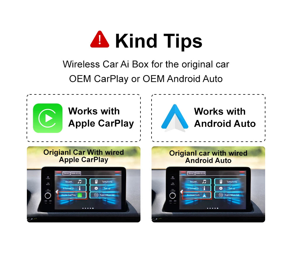 Wireless CarPlay Adapter High-Quality Smart Box 5GHz WiFi Type-C/USB Car Accessory