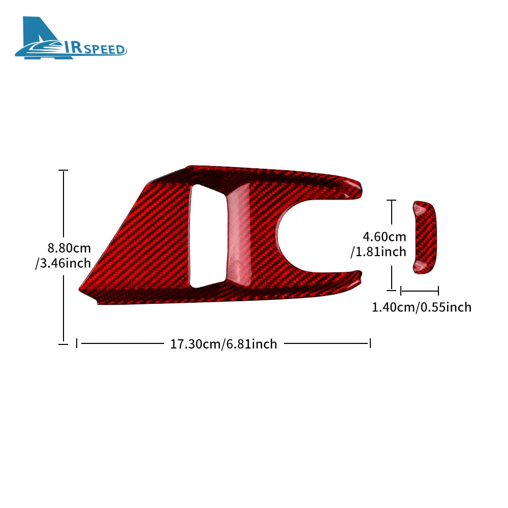 Real Carbon Fiber (Hard) For Chevrolet Corvette C8 Center Control Button Panel