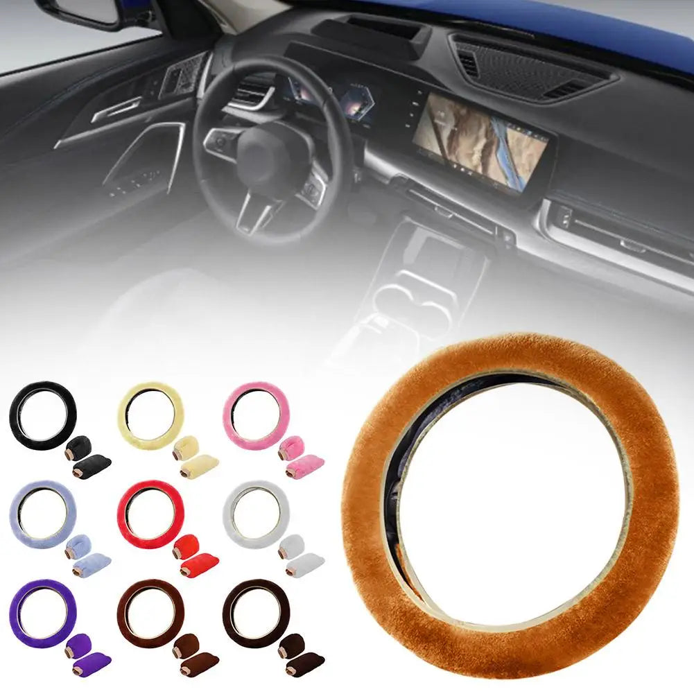 Fluffy Universal Steering Wheel Cover (Extra Fluffy)