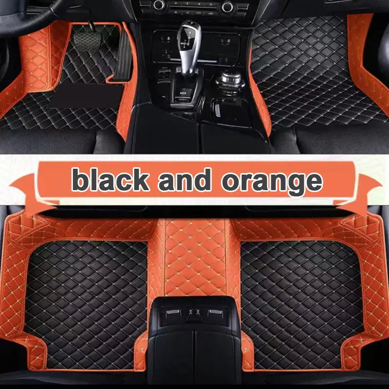 Luxury Leather Car Mat Ibiza 6J 6P MK4 Durable & Waterproof Floorboard Cover