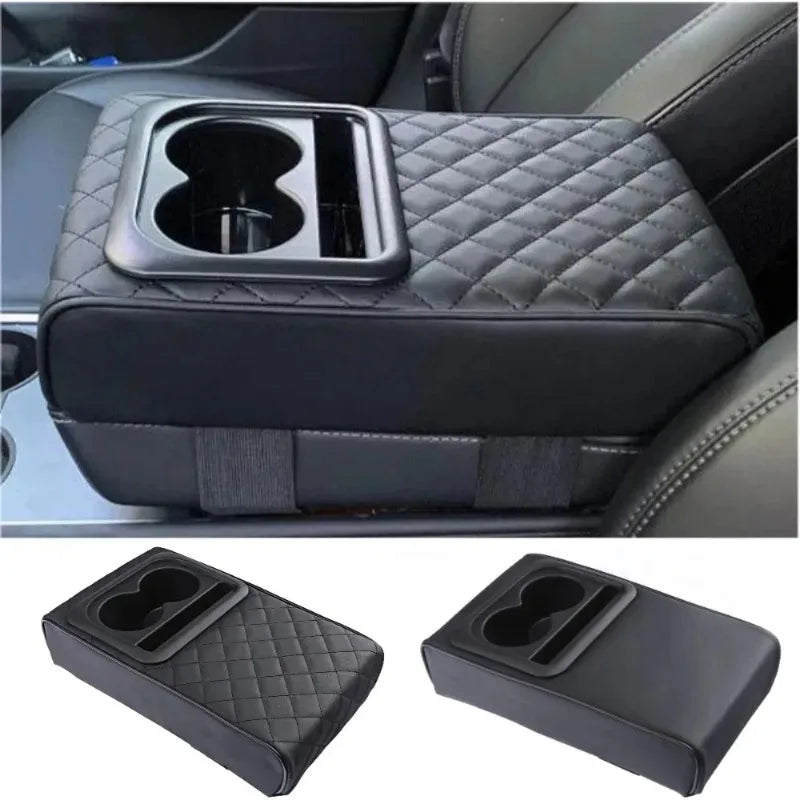 Rear Center Armrest And Cup Holders, Memory Foam + Mobile Phone Holders,
