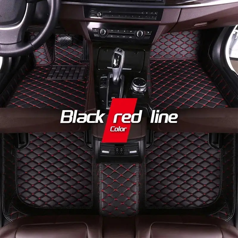 Luxury Leather Car Mat Ibiza 6J 6P MK4 Durable & Waterproof Floorboard Cover
