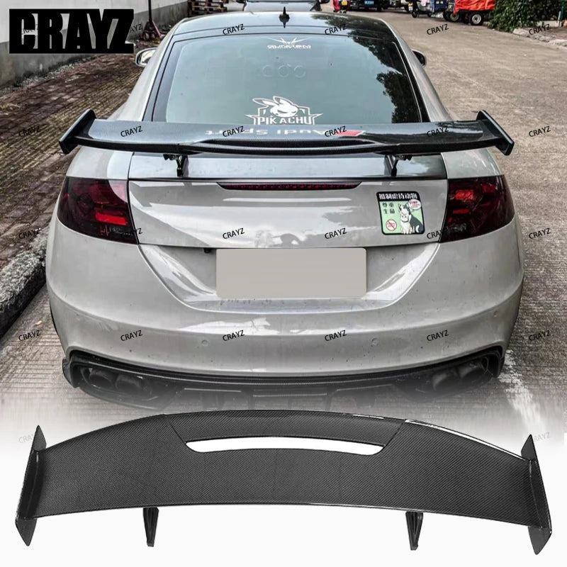 2025 Carbon Fiber & Gloss Black GT Style Rear Spoiler(universal)