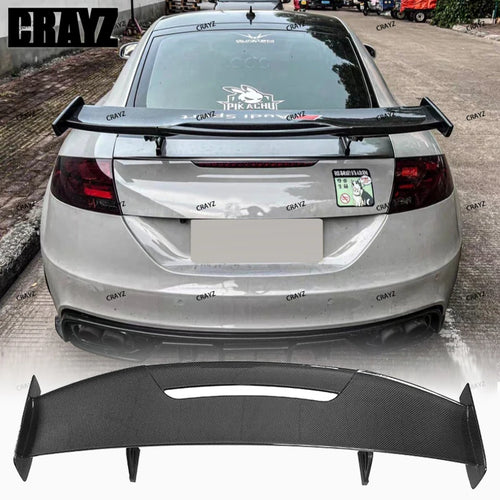 2025 Carbon Fiber & Gloss Black GT Style Rear Spoiler(universal)