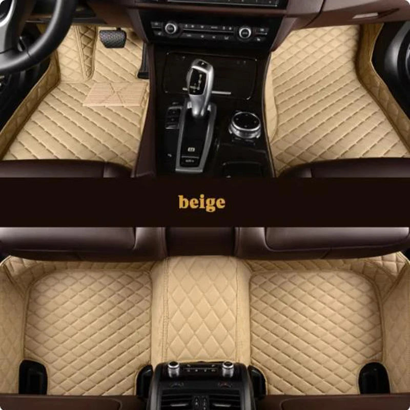 Luxury Leather Car Mat Ibiza 6J 6P MK4 Durable & Waterproof Floorboard Cover