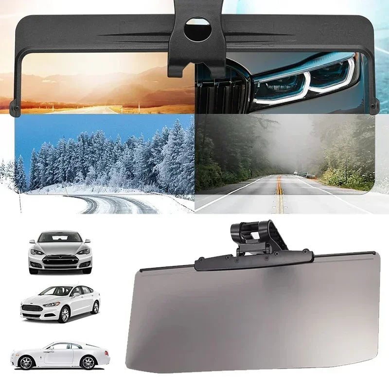 Mounted Anti Glare Mirror, Anti UV & Strong Light (Vehicle Sunshade)