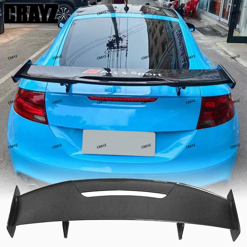2025 Carbon Fiber & Gloss Black GT Style Rear Spoiler(universal)