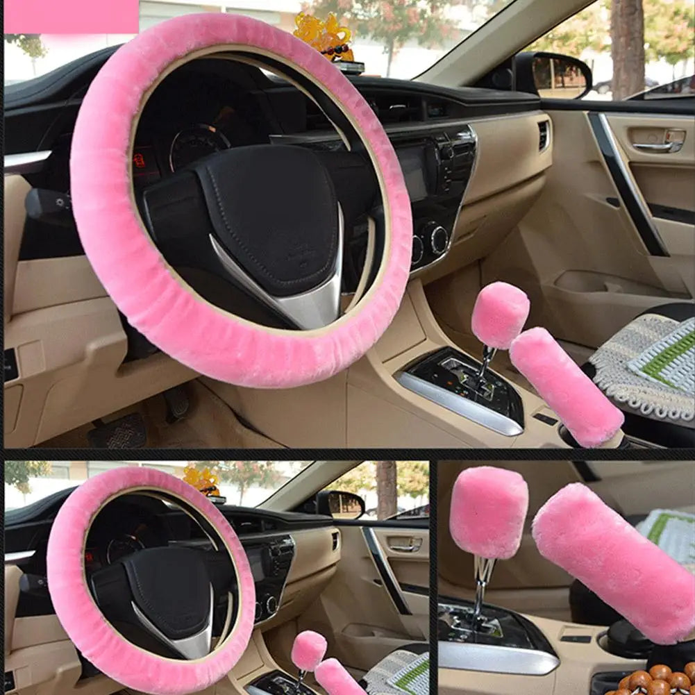Fluffy Universal Steering Wheel Cover (Extra Fluffy)