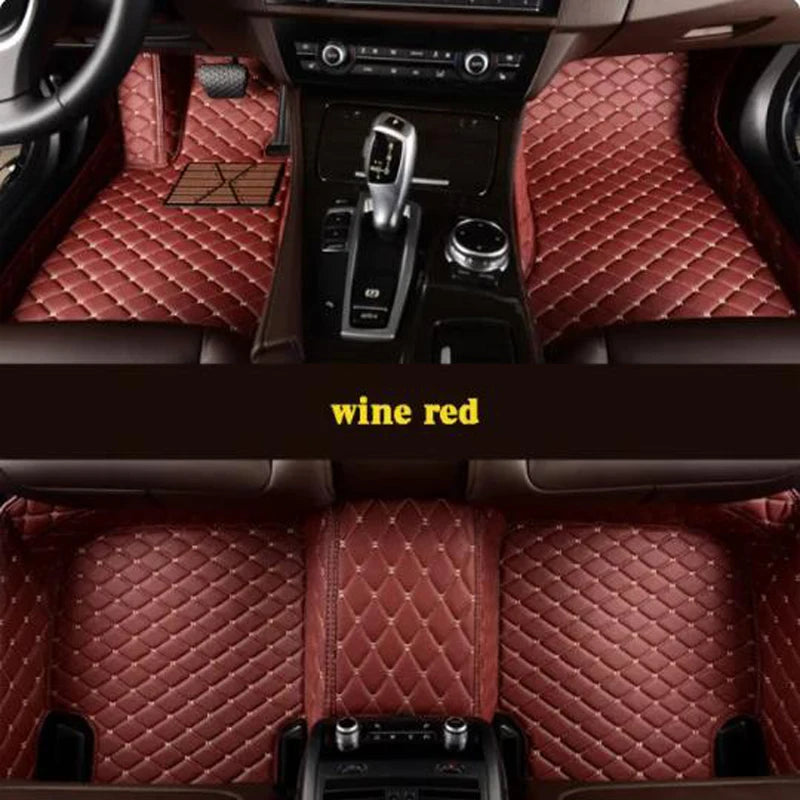 Luxury Leather Car Mat Ibiza 6J 6P MK4 Durable & Waterproof Floorboard Cover