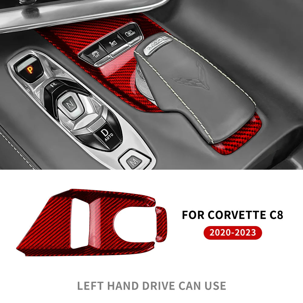 Real Carbon Fiber (Hard) For Chevrolet Corvette C8 Center Control Button Panel
