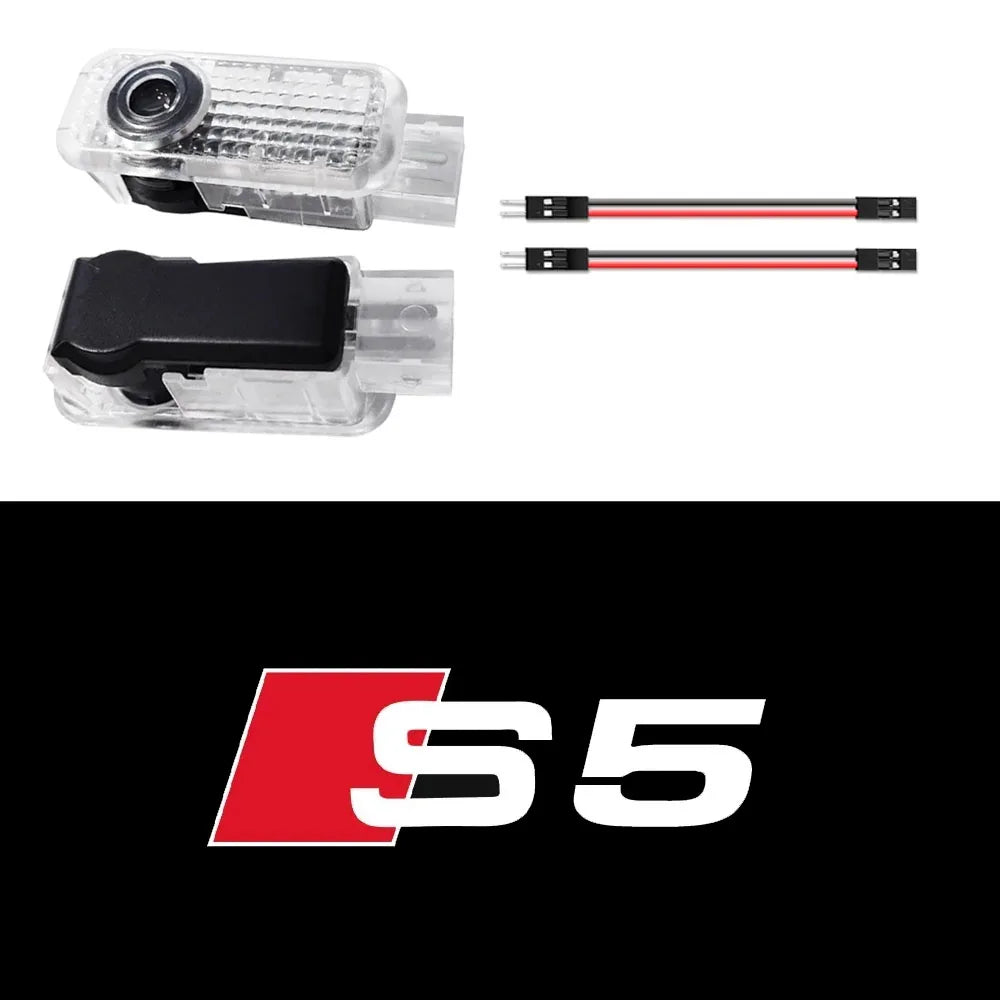 2Pcs Led Car Door Logo Light HD