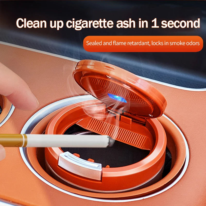 Car Ashtray With LED Lid
