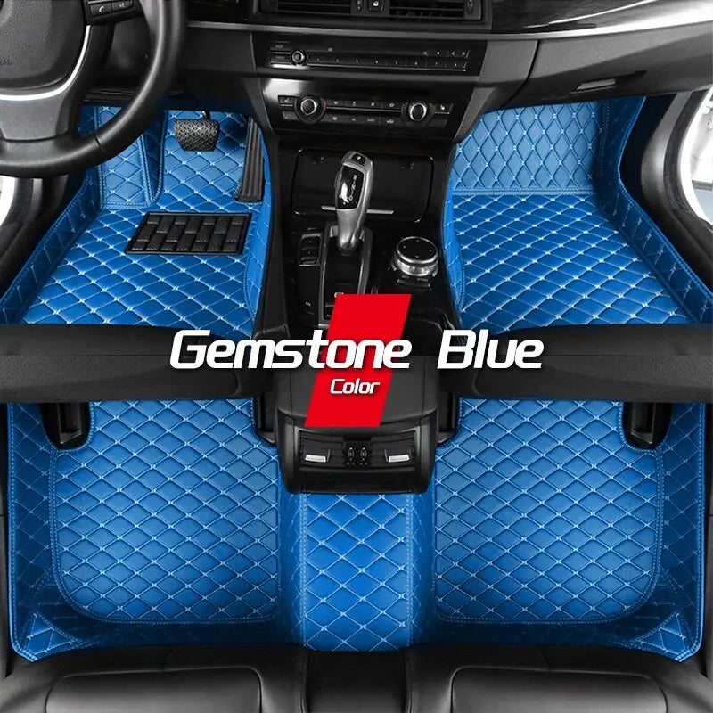 Luxury Leather Car Mat Ibiza 6J 6P MK4 Durable & Waterproof Floorboard Cover