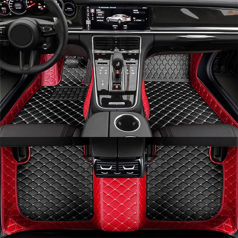 Luxury Leather Car Mat Ibiza 6J 6P MK4 Durable & Waterproof Floorboard Cover