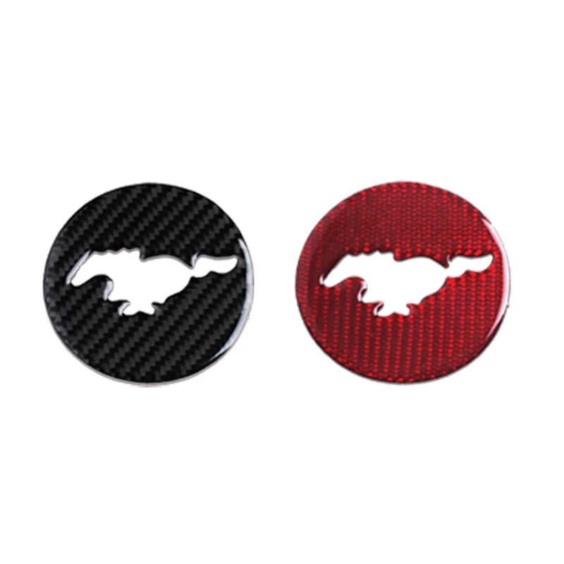 Carbon Fiber Interior Car Steering Wheel Cover For Ford Mustang 2015-2019