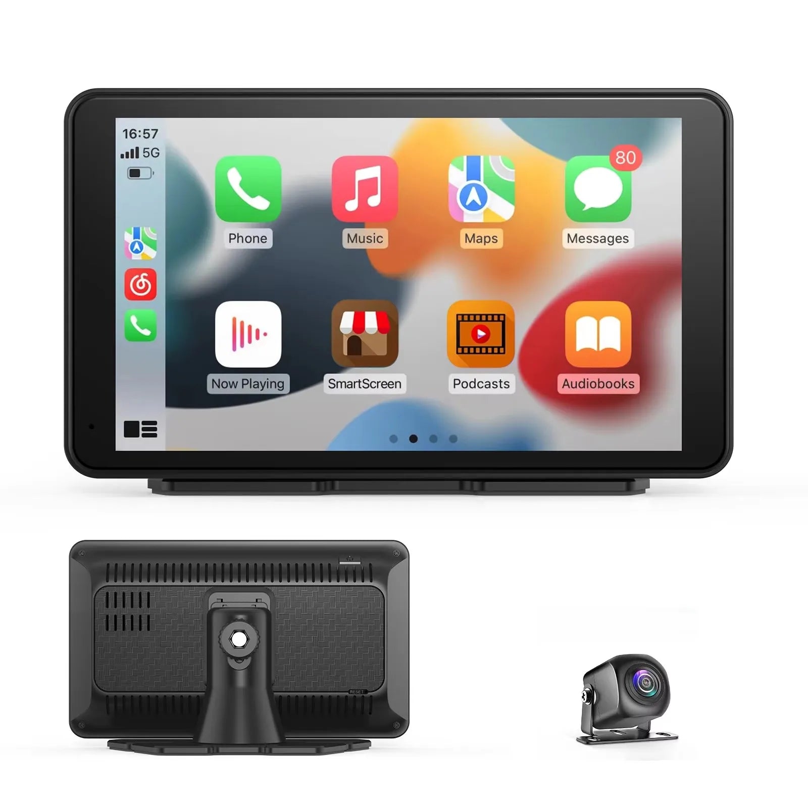 Pionray 7/9/10.26” CarPlay USB & AUX Support + Rearview Camera