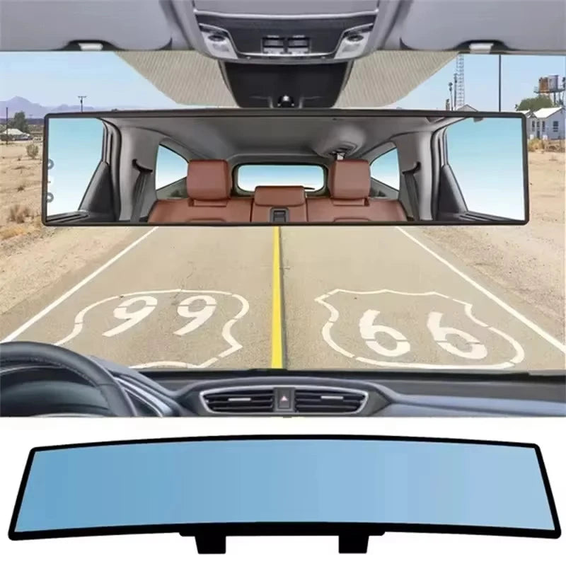 BlindSpot Mirrors Wide Angle Convex Rearview Mirror + Anti Glare (Large)