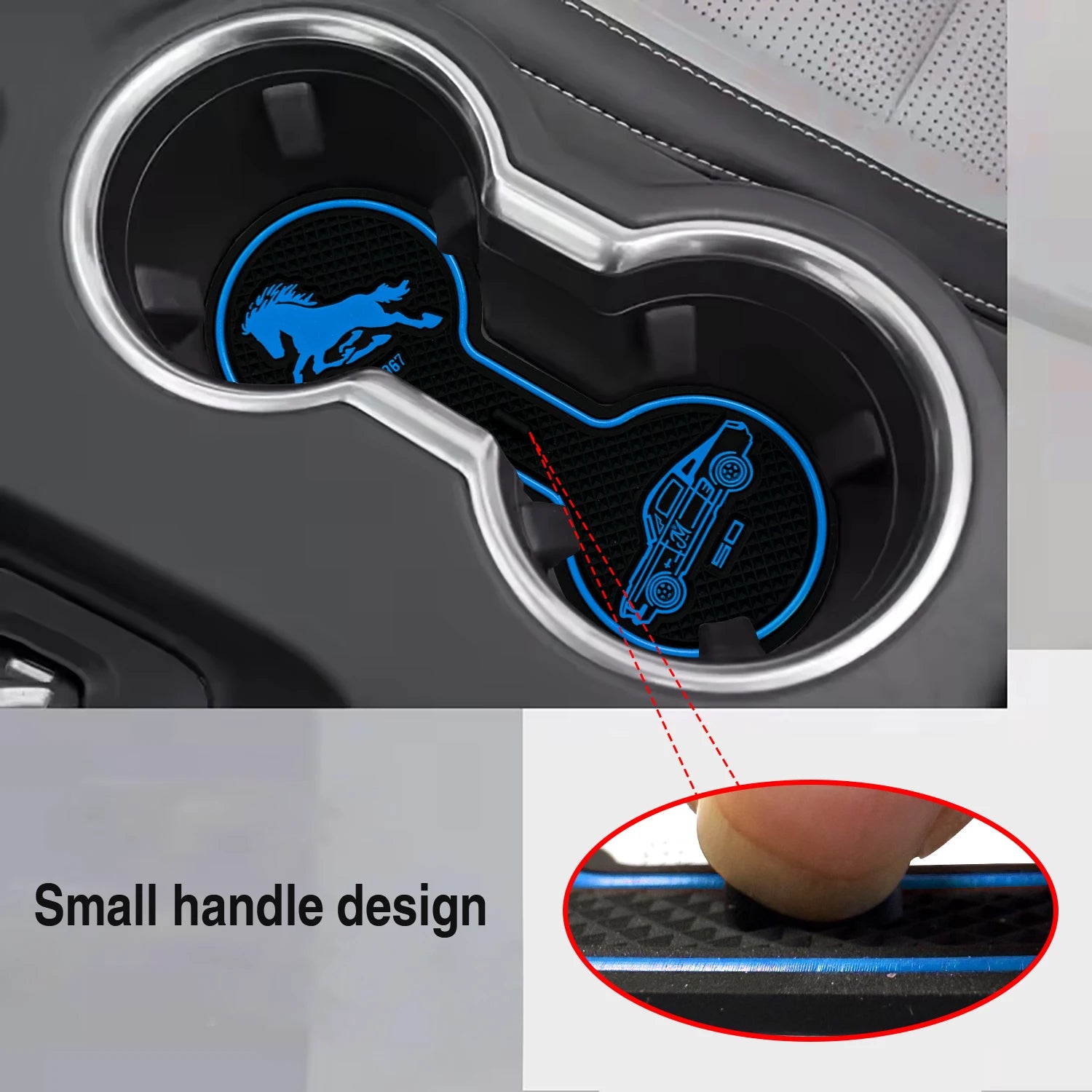 Non-Slip Cup Holder for Ford Mustang 2024+