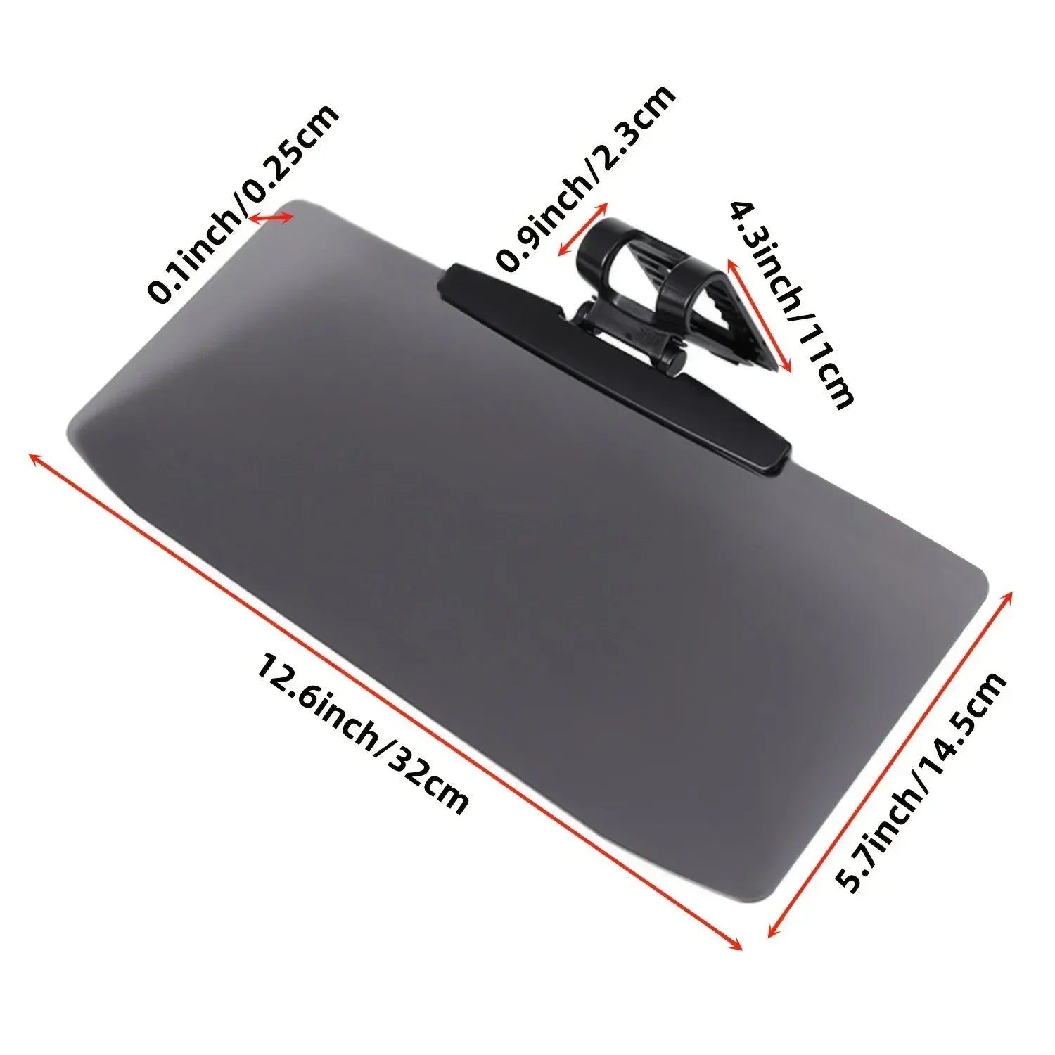 Mounted Anti Glare Mirror, Anti UV & Strong Light (Vehicle Sunshade)