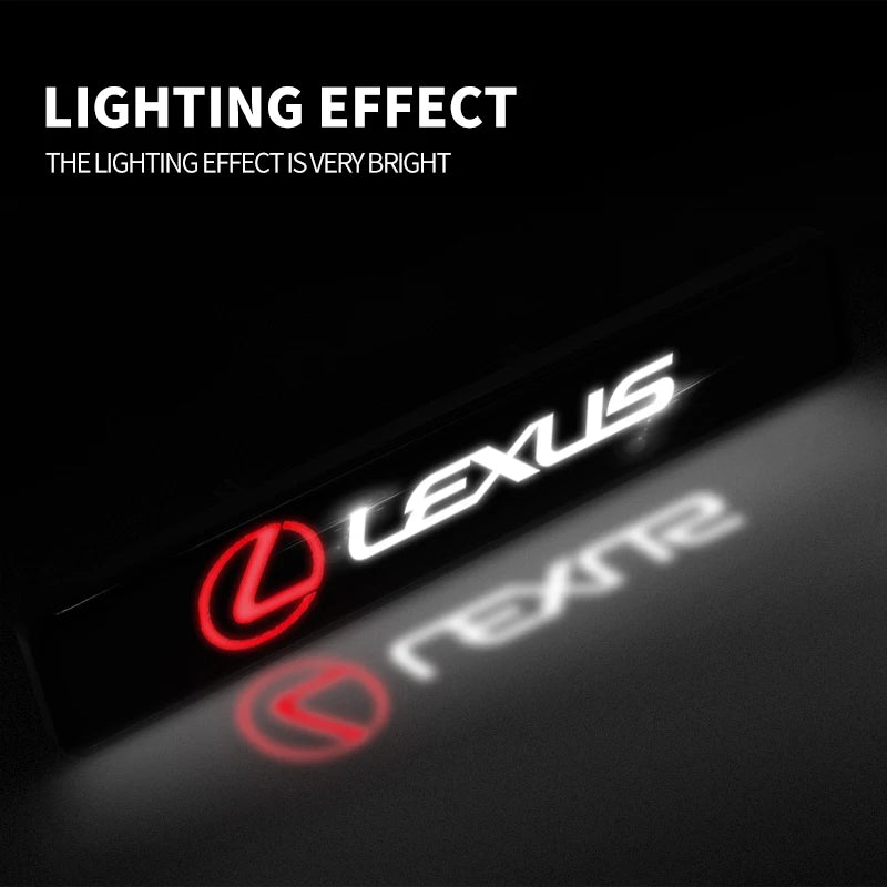 1Pcs Lexus LED Front Grille Badge