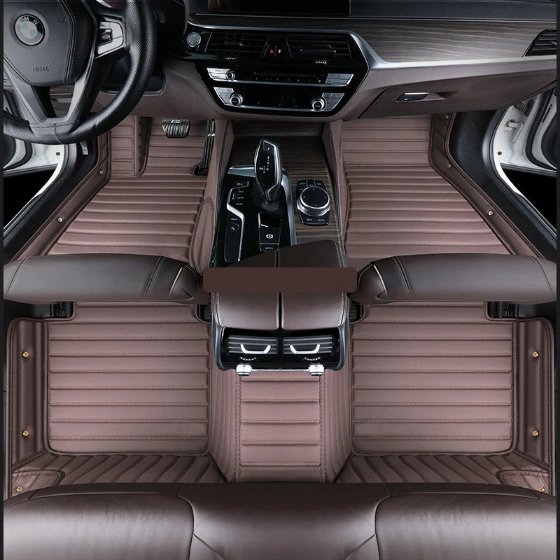 Luxury Leather Car Mat Ibiza 6J 6P MK4 Durable & Waterproof Floorboard Cover