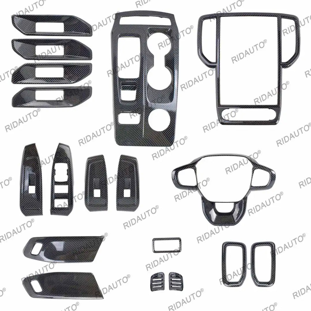 Carbon Fiber Interior Cover For FORD RANGER WILDTRAK 2023 2024