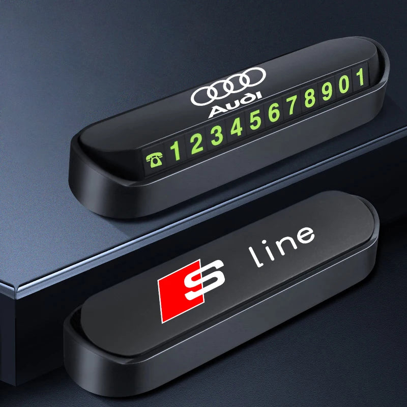 Car Parking Contact Number Plate Move Car Contact Card For Audi