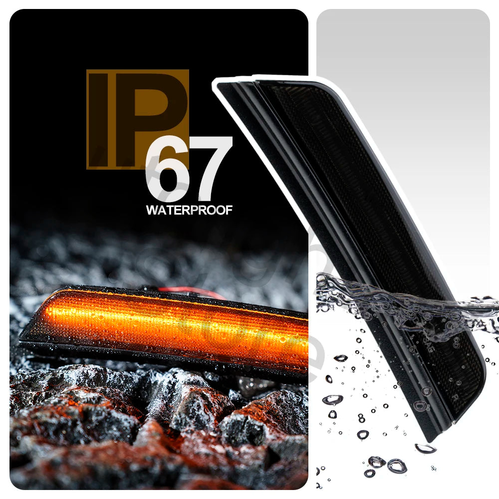 2X Front Side marker Lights For Jeep Grand Cherokee L WL 2021 2022 2023 2024 turn signal light accessories