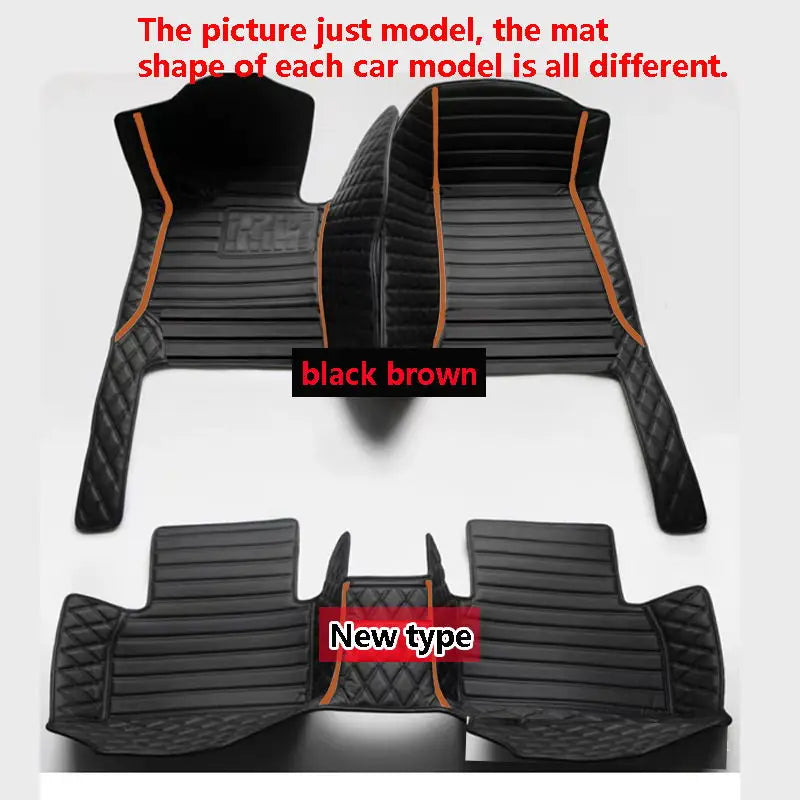 Luxury Leather Car Mat Ibiza 6J 6P MK4 Durable & Waterproof Floorboard Cover