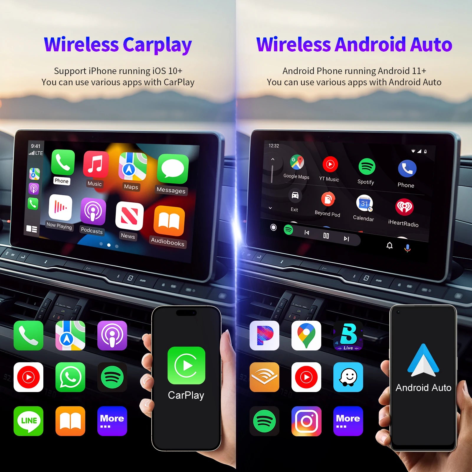 Wireless CarPlay Adapter High-Quality Smart Box 5GHz WiFi Type-C/USB Car Accessory