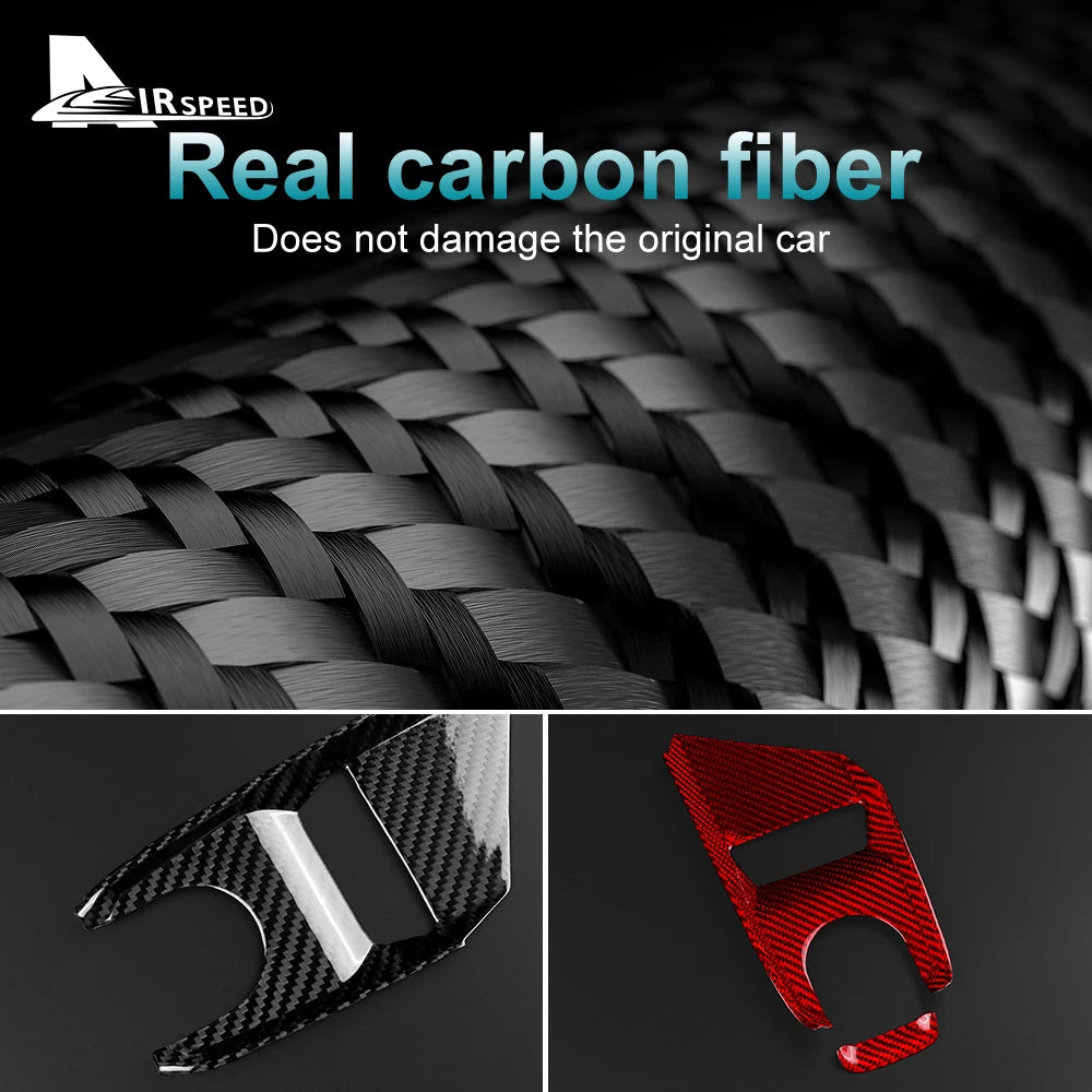 Real Carbon Fiber (Hard) For Chevrolet Corvette C8 Center Control Button Panel