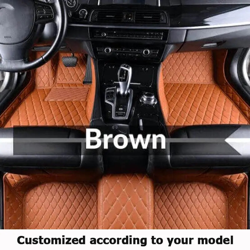 Luxury Leather Car Mat Ibiza 6J 6P MK4 Durable & Waterproof Floorboard Cover