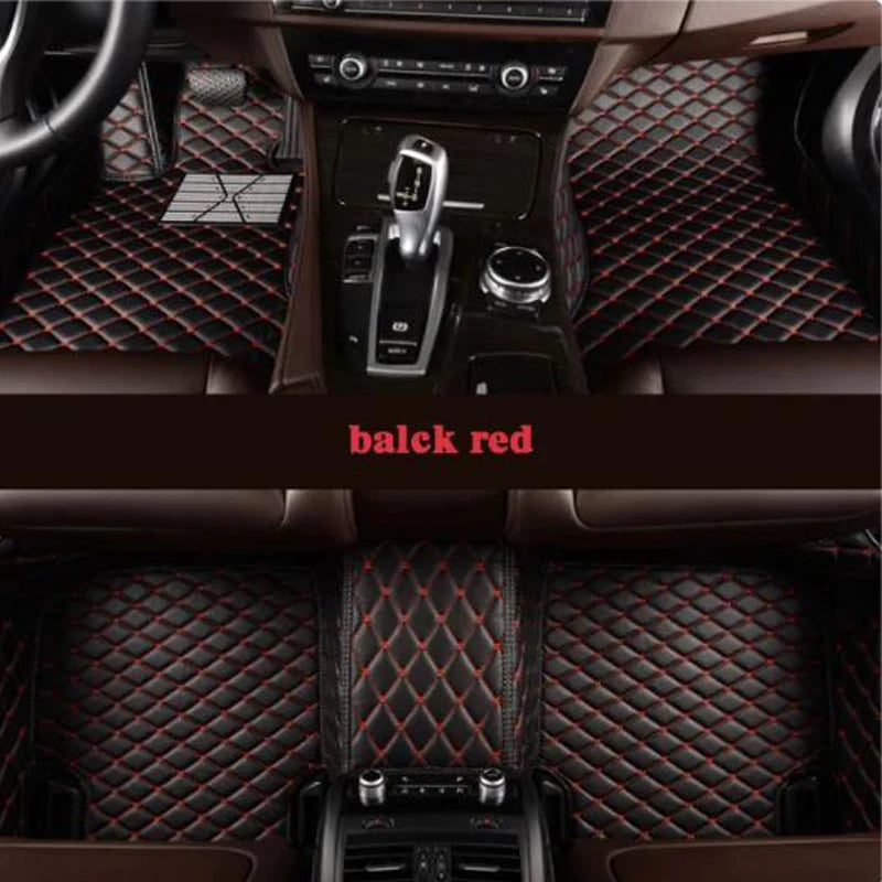 Luxury Leather Car Mat Ibiza 6J 6P MK4 Durable & Waterproof Floorboard Cover