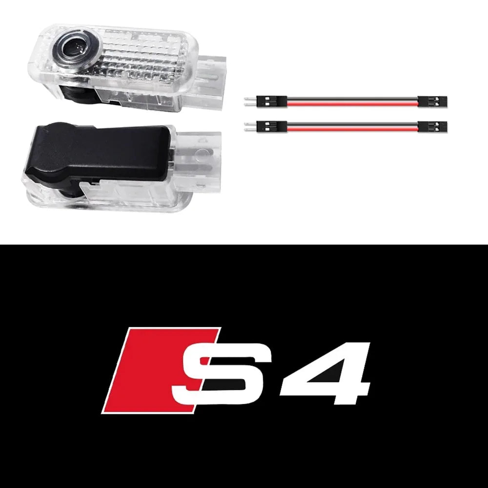 2Pcs Led Car Door Logo Light HD